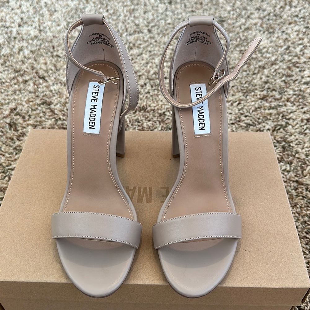 Steve Madden Tan Leather Heels